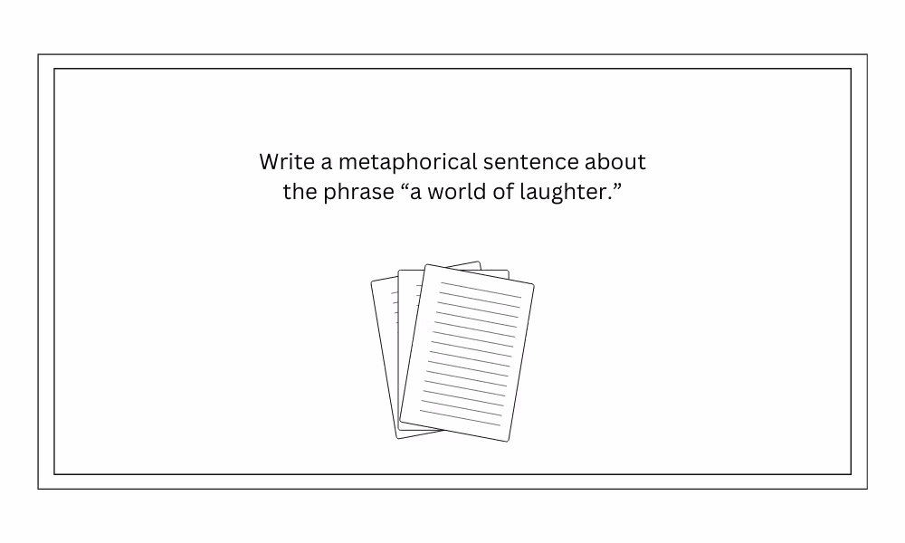 Metaphor writing prompt
