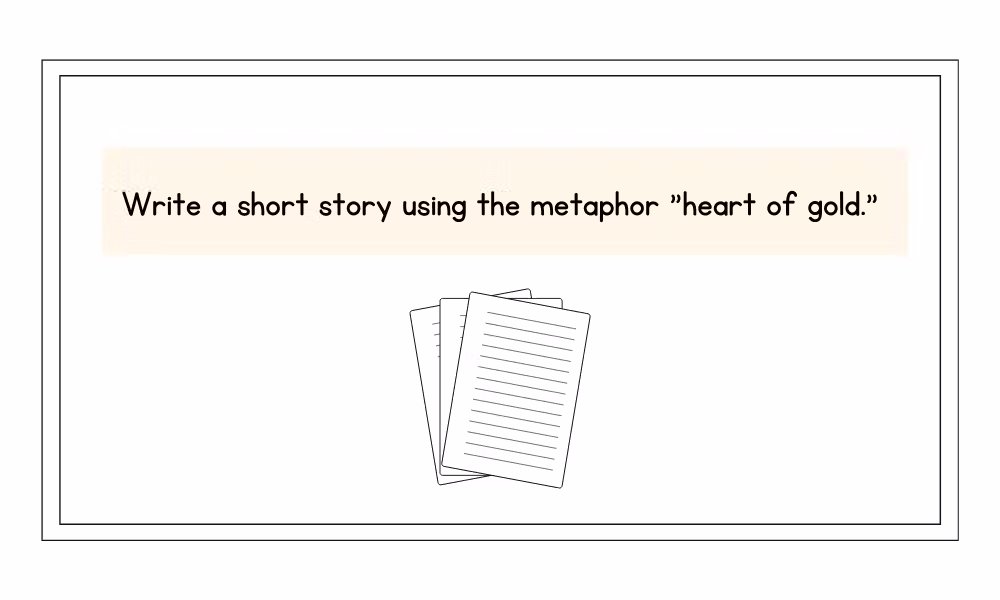 metaphor writing prompt 4th grade