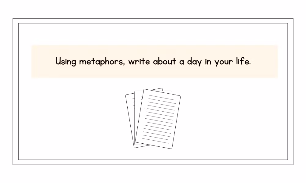 metaphor writing prompt