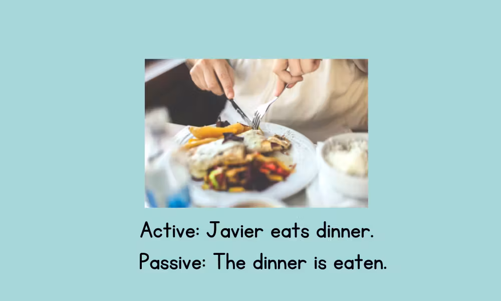 active vs. passive voice examples