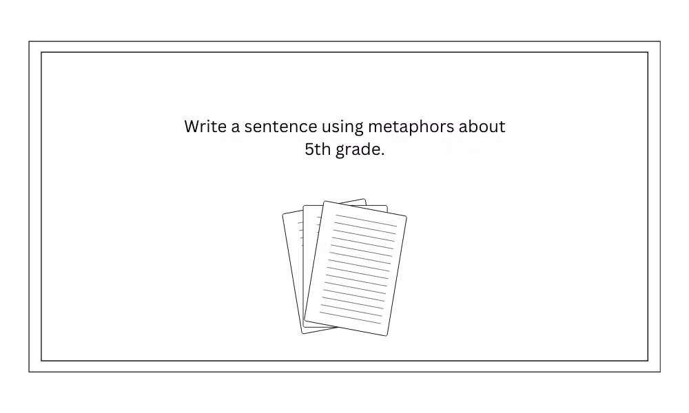 5th grade metaphor worksheet