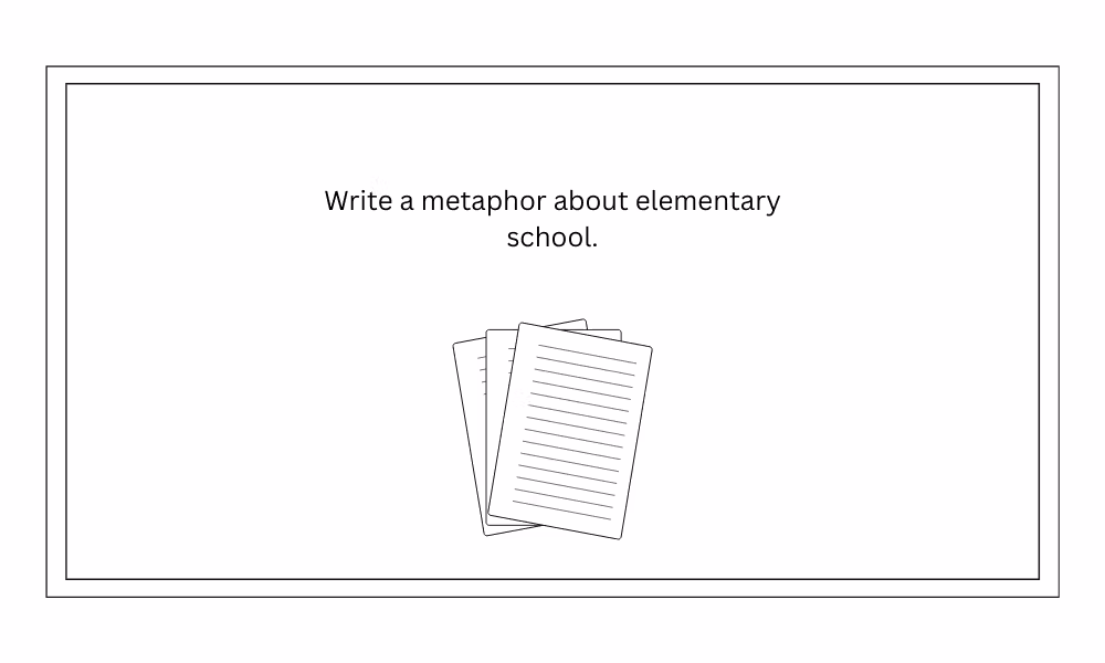 Metaphor writing prompt