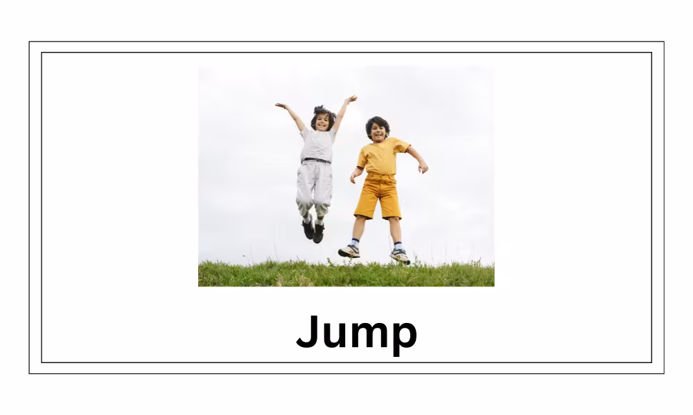 action verb flashcards