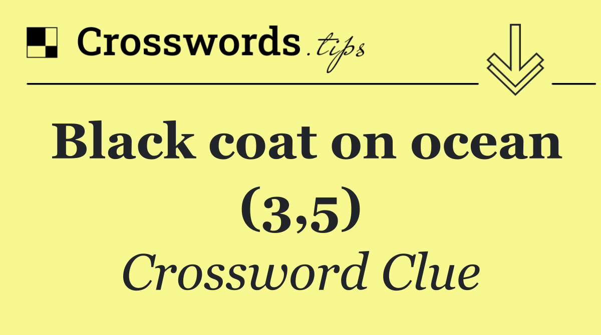 Black coat on ocean (3,5)