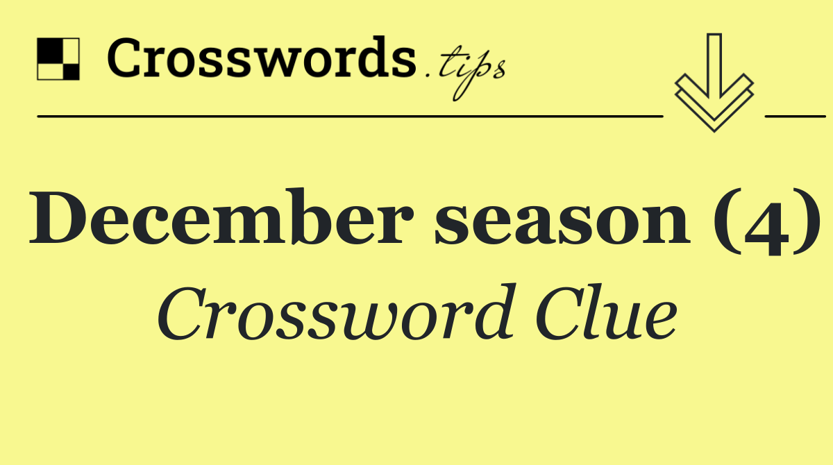 December season (4)