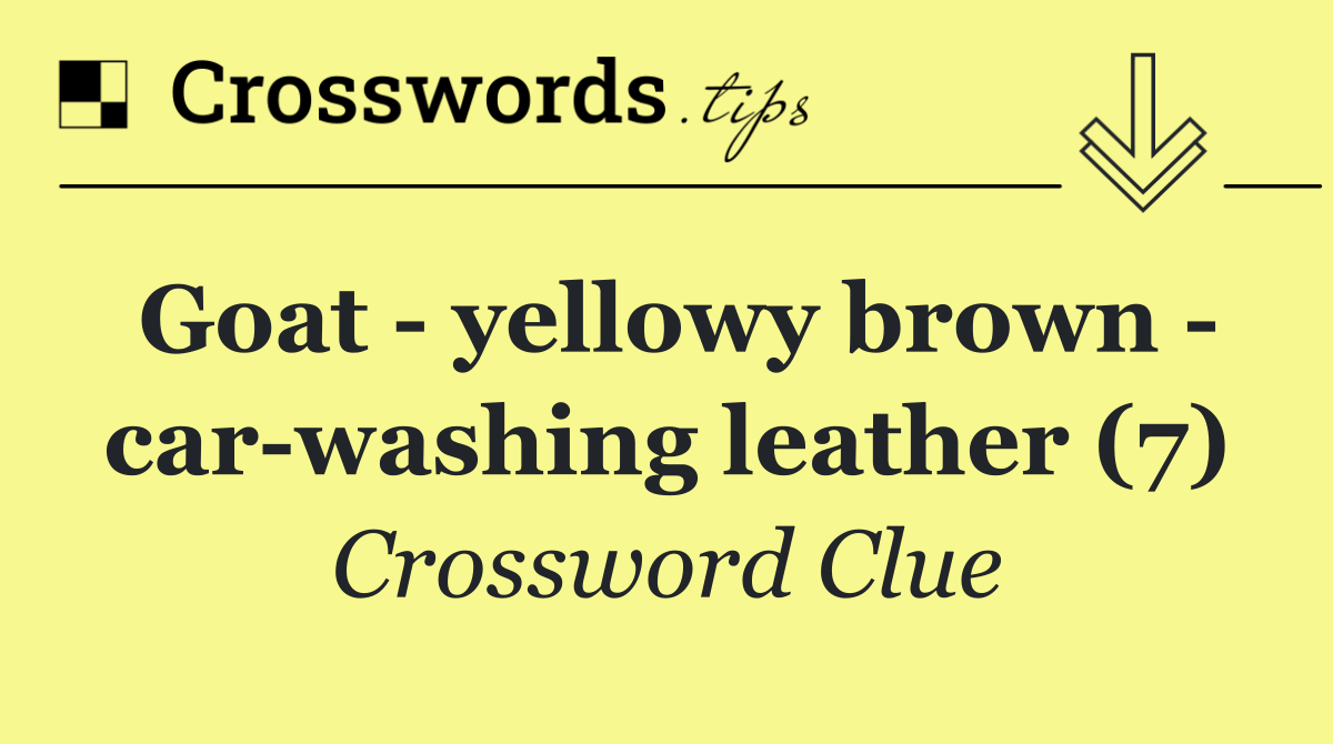 Goat   yellowy brown   car washing leather (7)