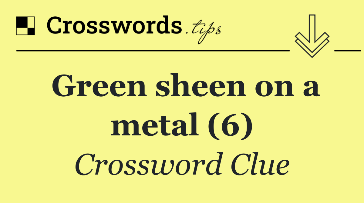 Green sheen on a metal (6)