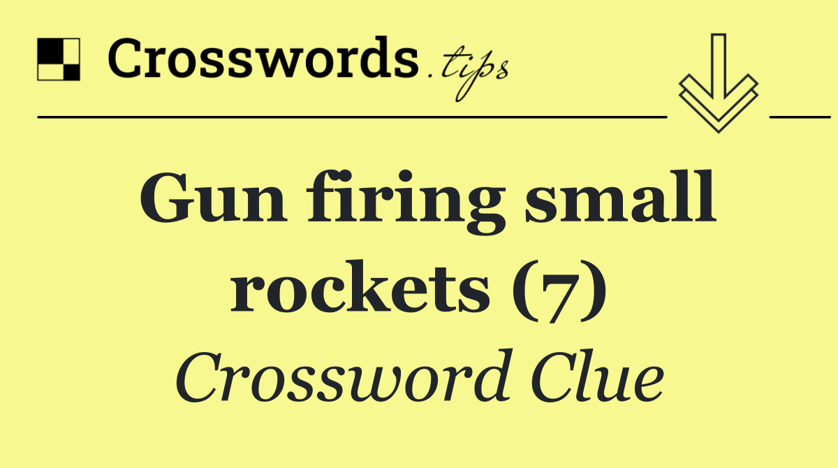 Gun firing small rockets (7)