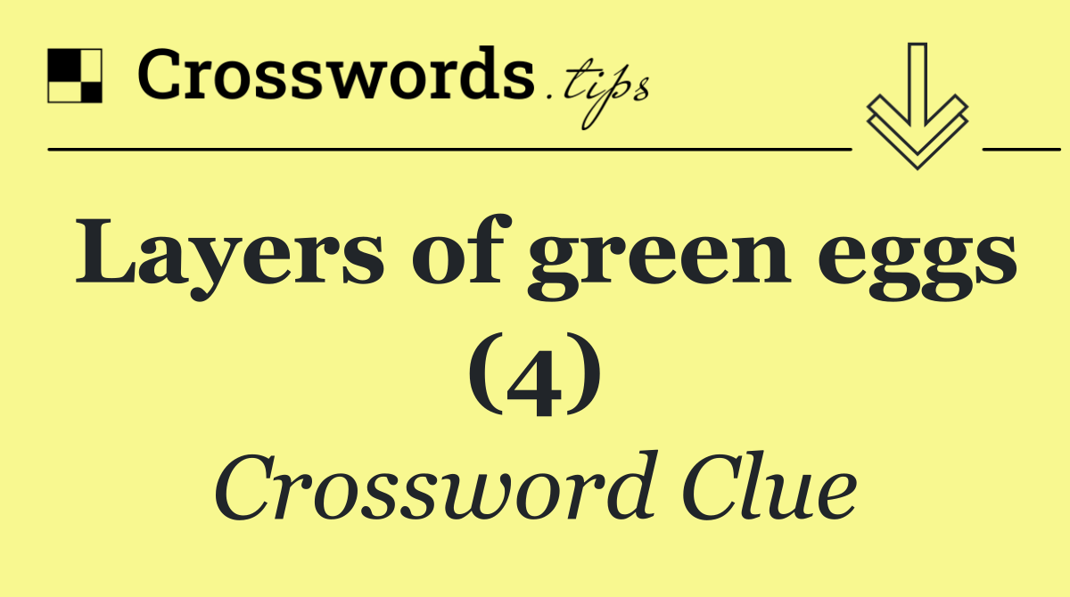 Layers of green eggs (4)