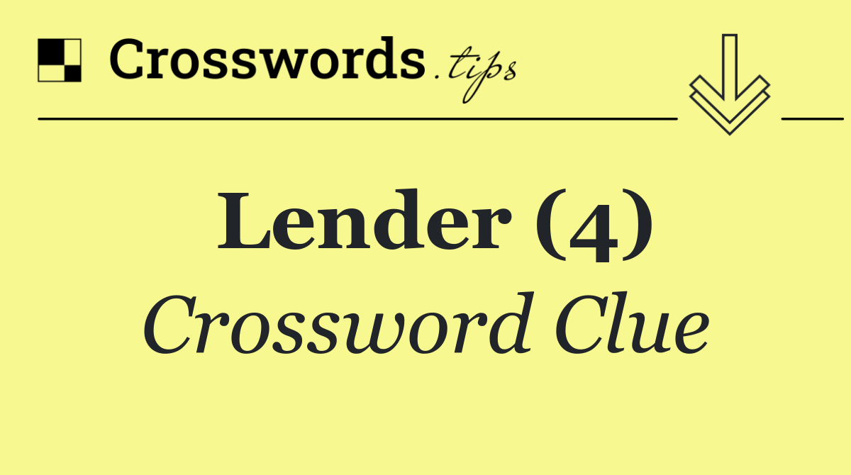 Lender (4)