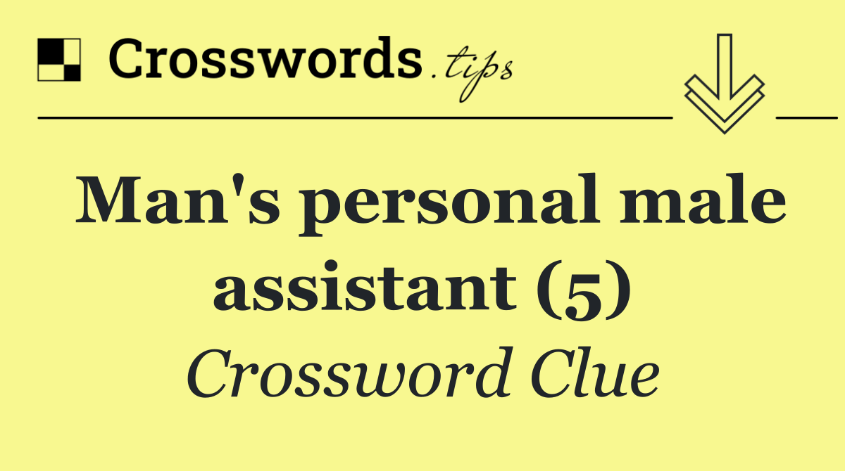 Man's personal male assistant (5)