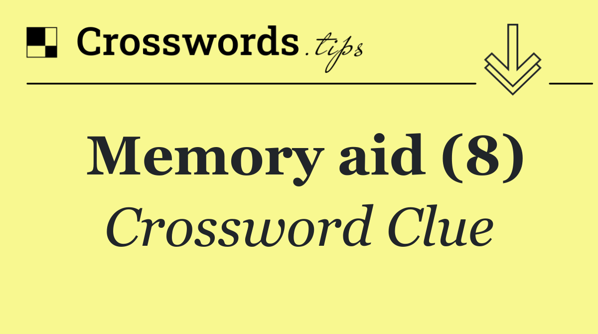 Memory aid (8)