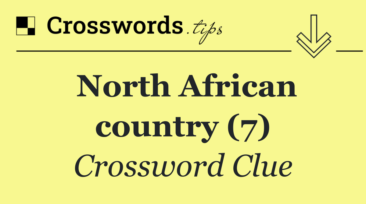 North African country (7)
