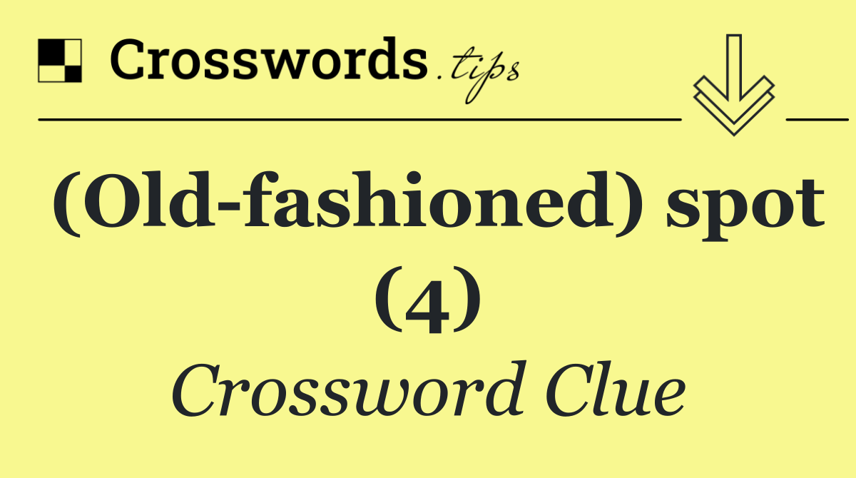 (Old fashioned) spot (4)