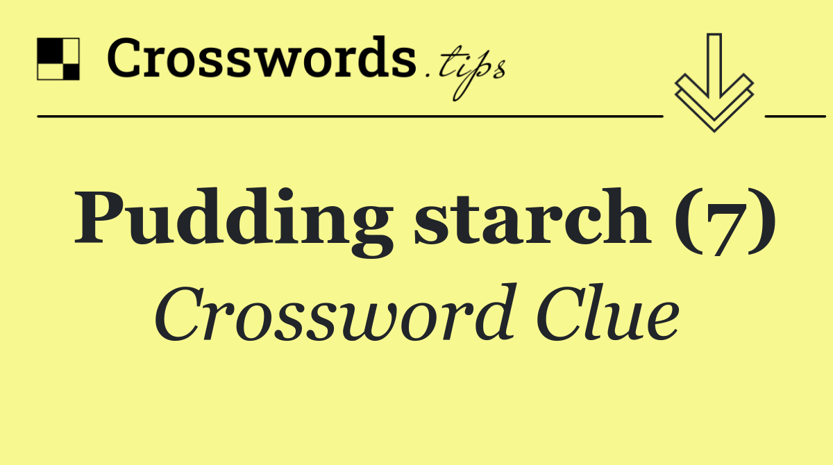 Pudding starch (7)