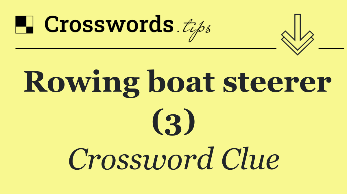 Rowing boat steerer (3)