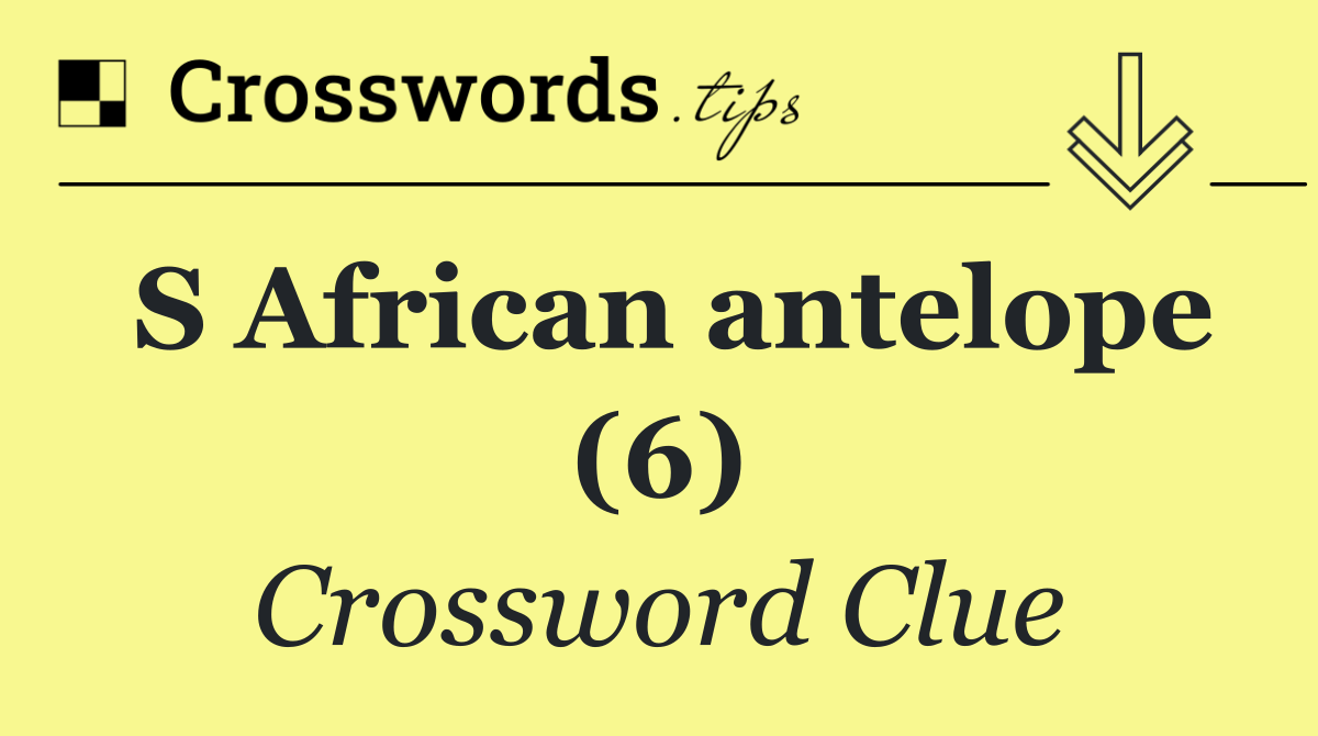 S African antelope (6)