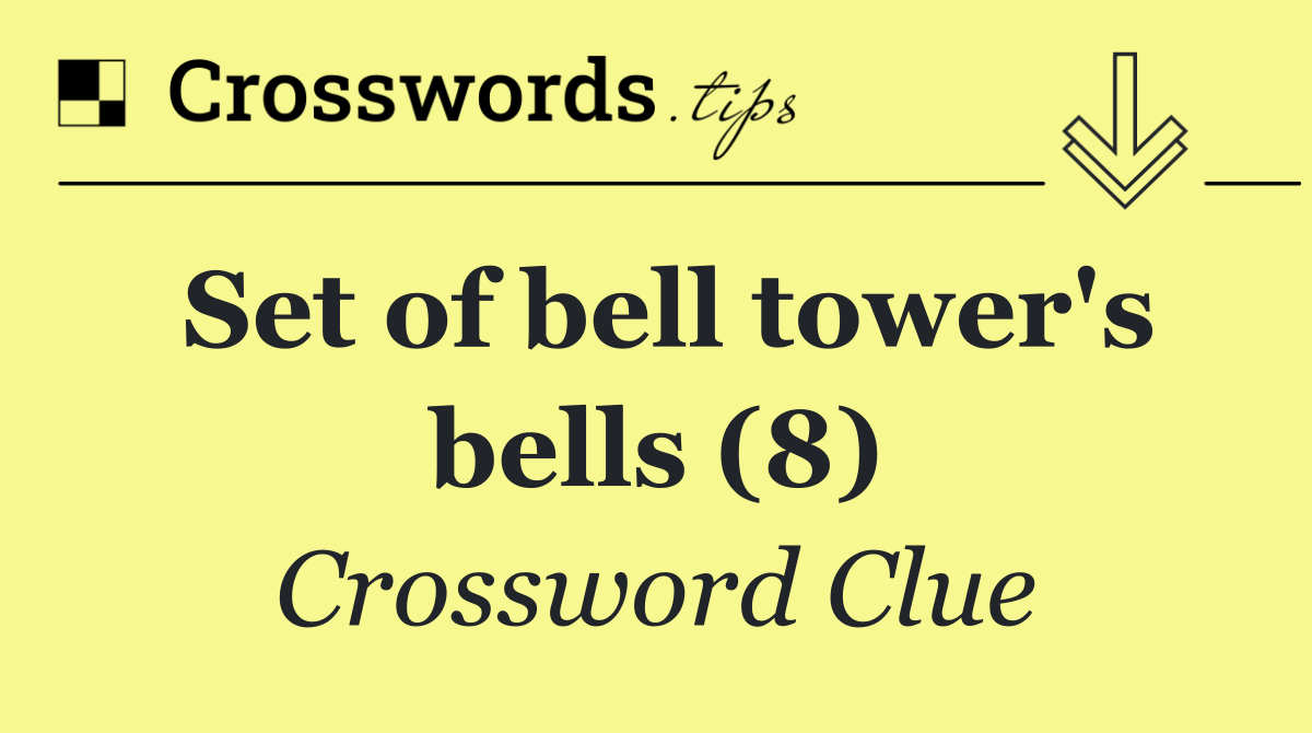 Set of bell tower's bells (8)