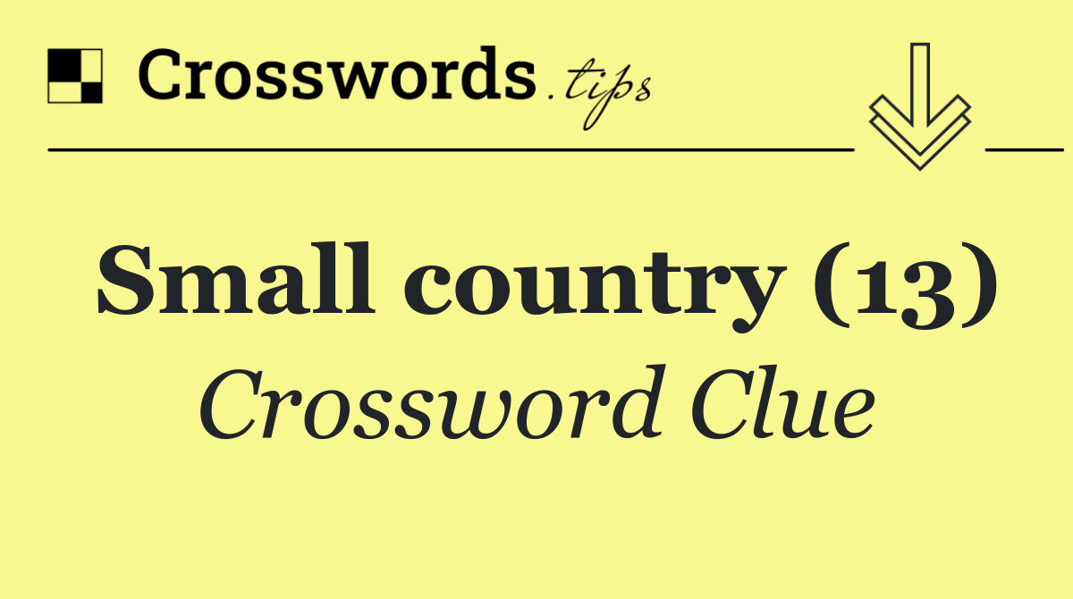 Small country (13)