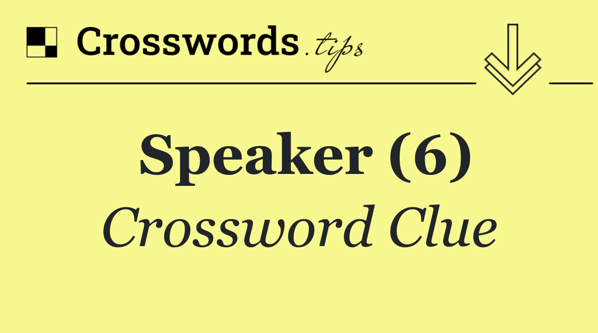 Speaker (6)