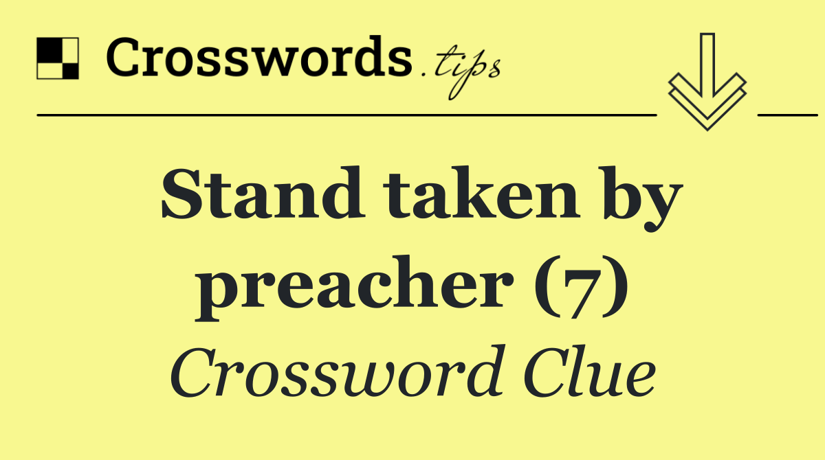 Stand taken by preacher (7)