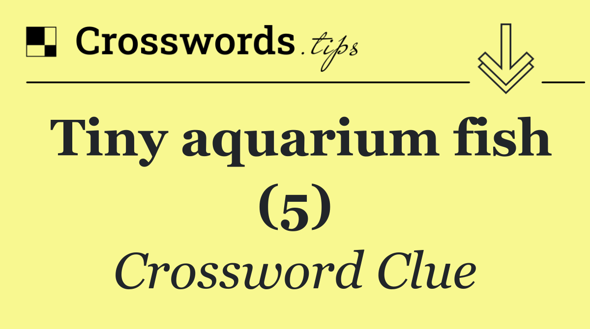 Tiny aquarium fish (5)