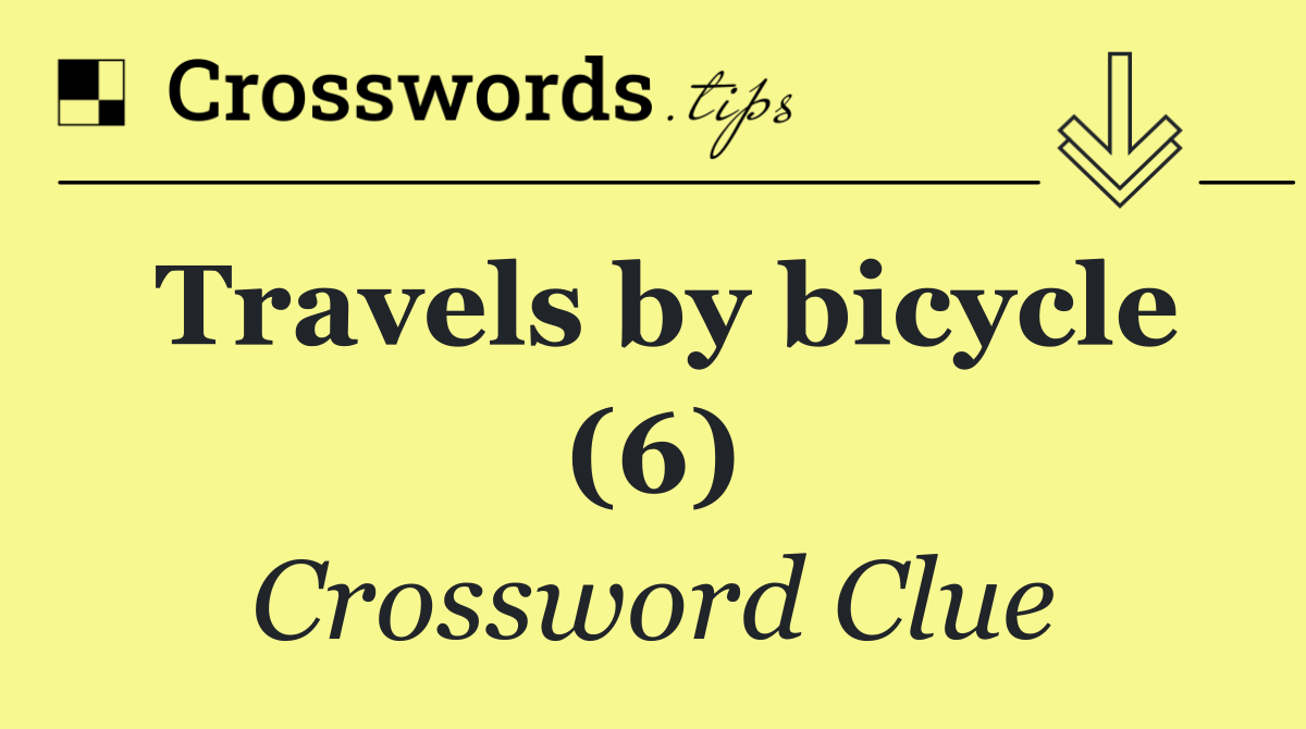 Travels by bicycle (6)