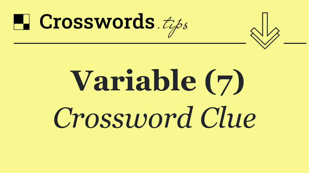 Variable (7)