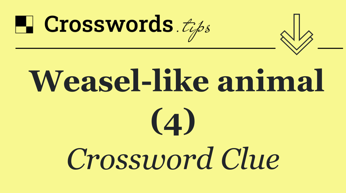 Weasel like animal (4)
