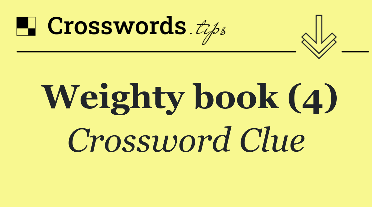 Weighty book (4)