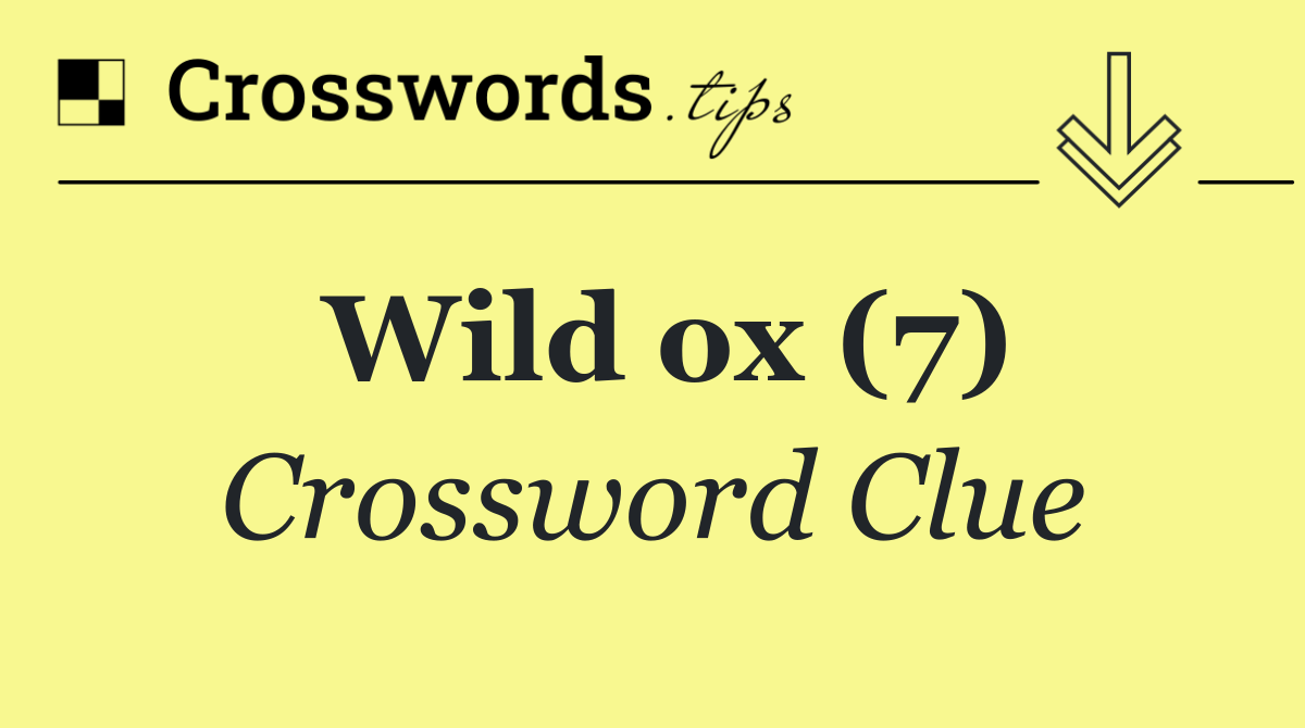Wild ox (7)
