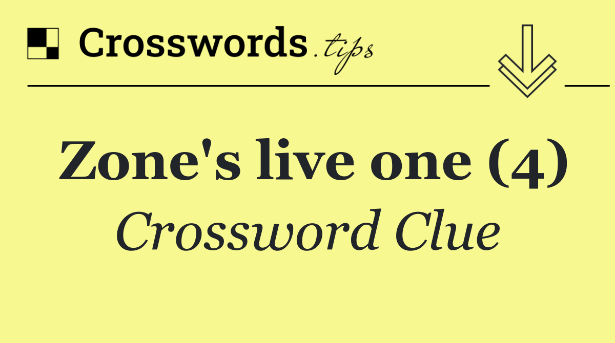 Zone's live one (4)
