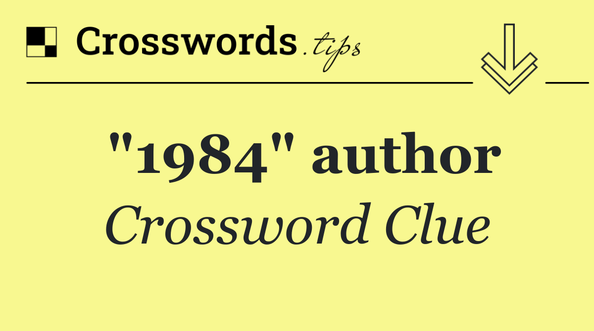 "1984" author