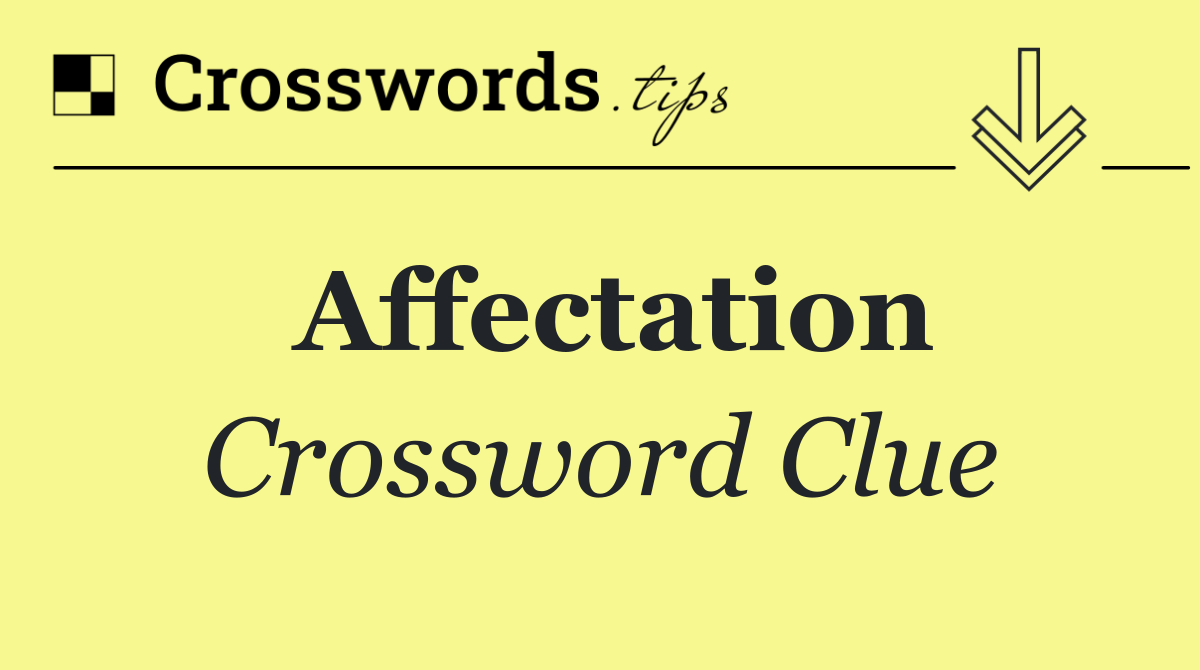 Affectation