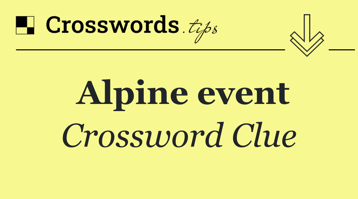 Alpine event