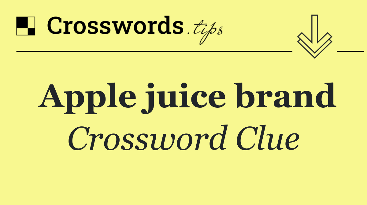 Apple juice brand