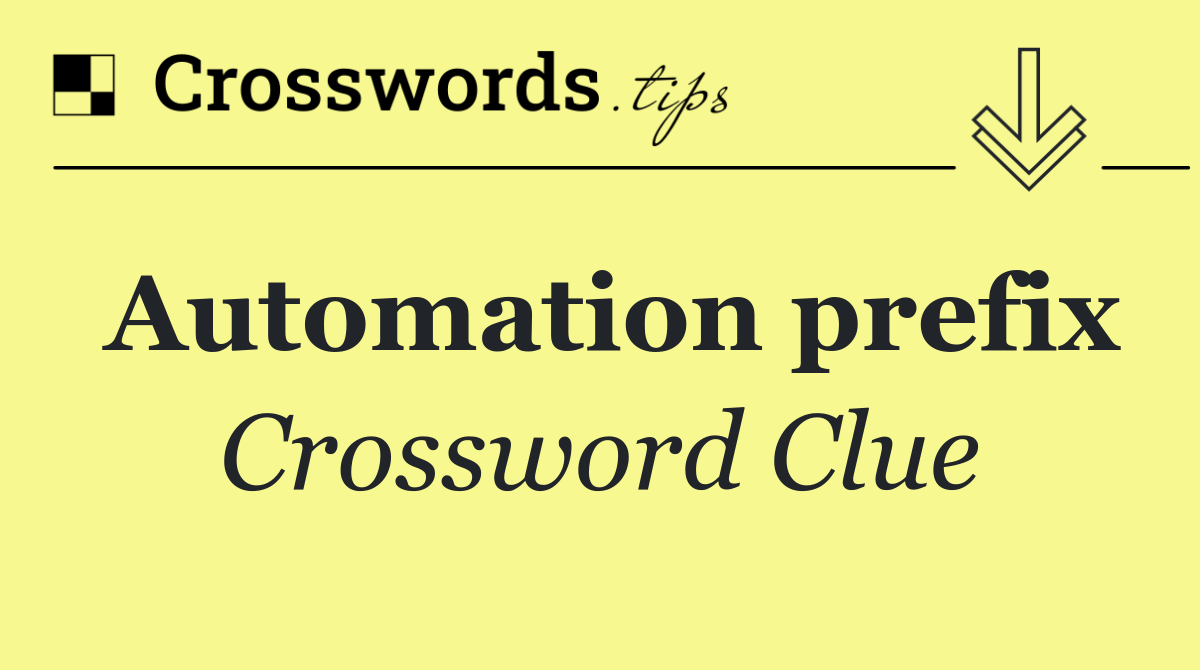 Automation prefix