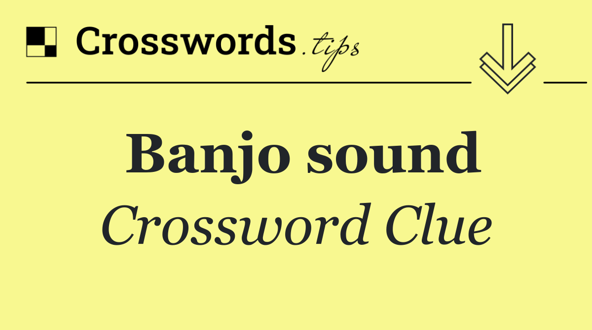 Banjo sound