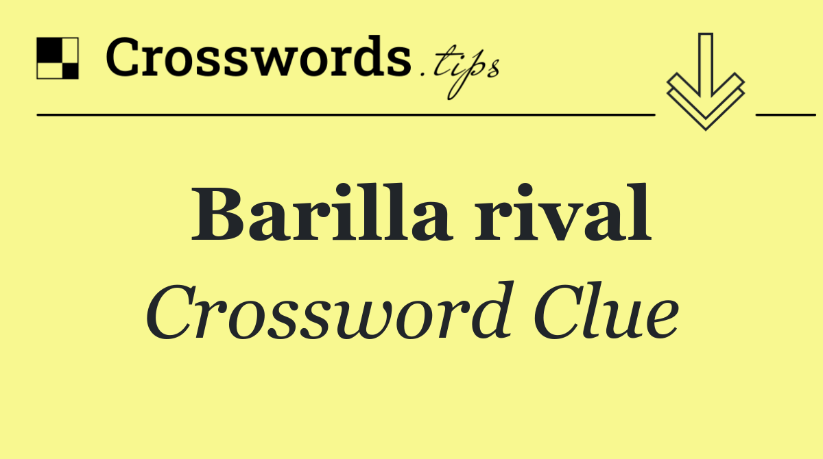 Barilla rival