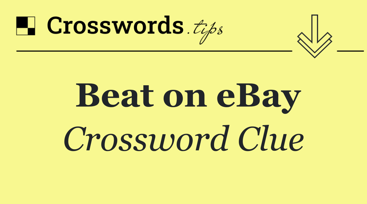 Beat on eBay