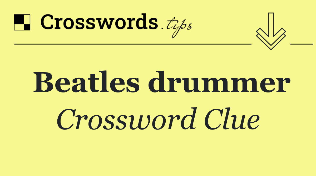 Beatles drummer