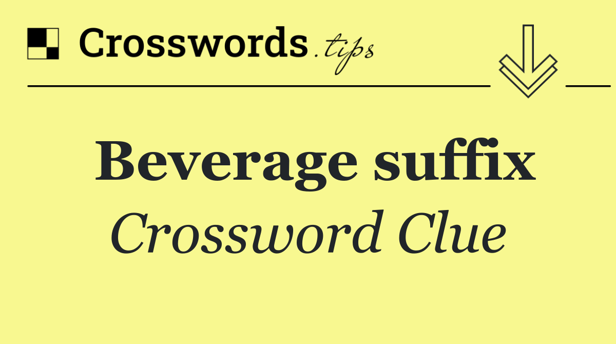 Beverage suffix