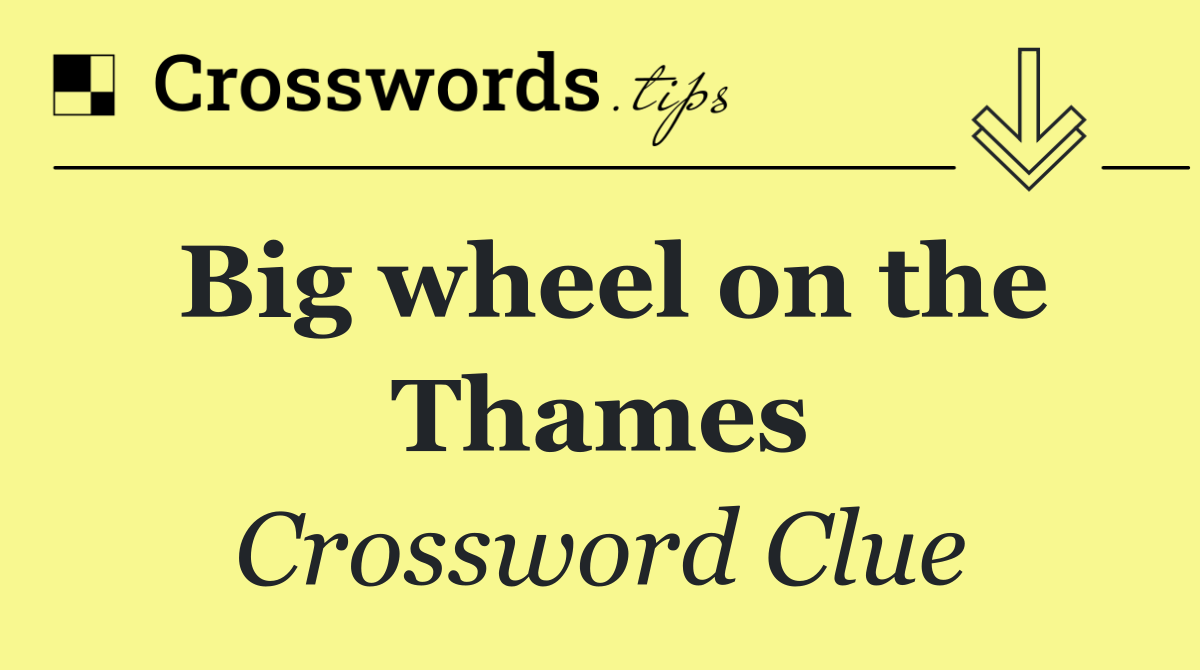 Big wheel on the Thames