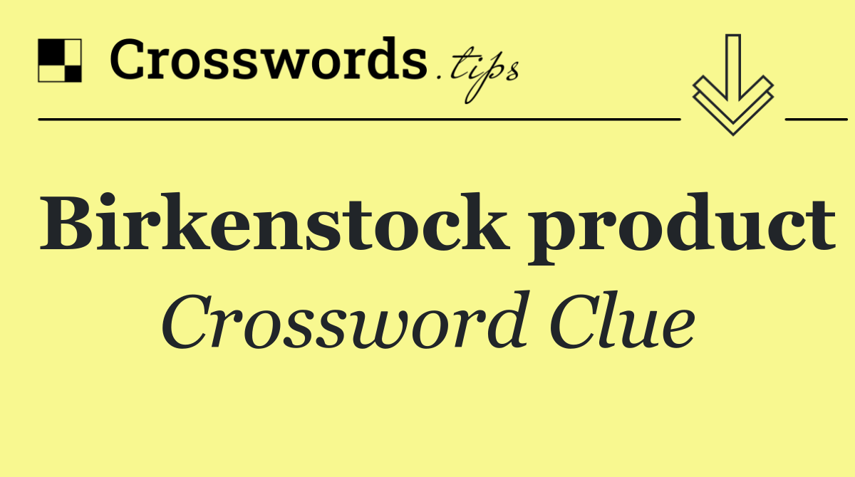 Birkenstock product