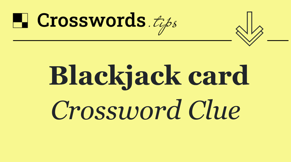 Blackjack card