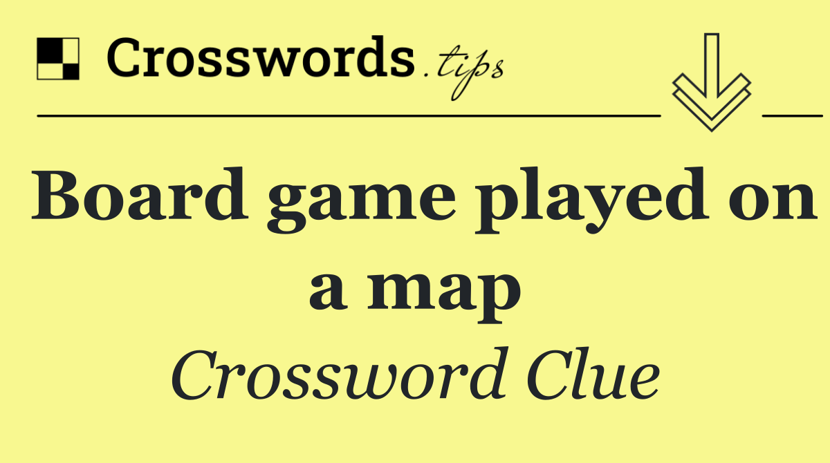 Board game played on a map