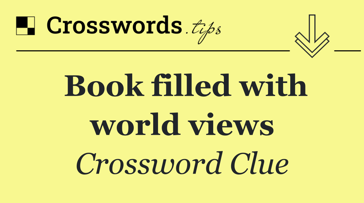 Book filled with world views