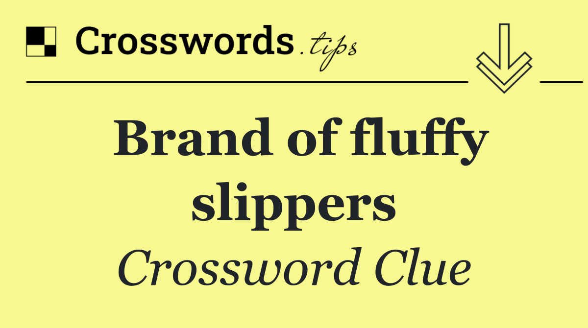 Brand of fluffy slippers