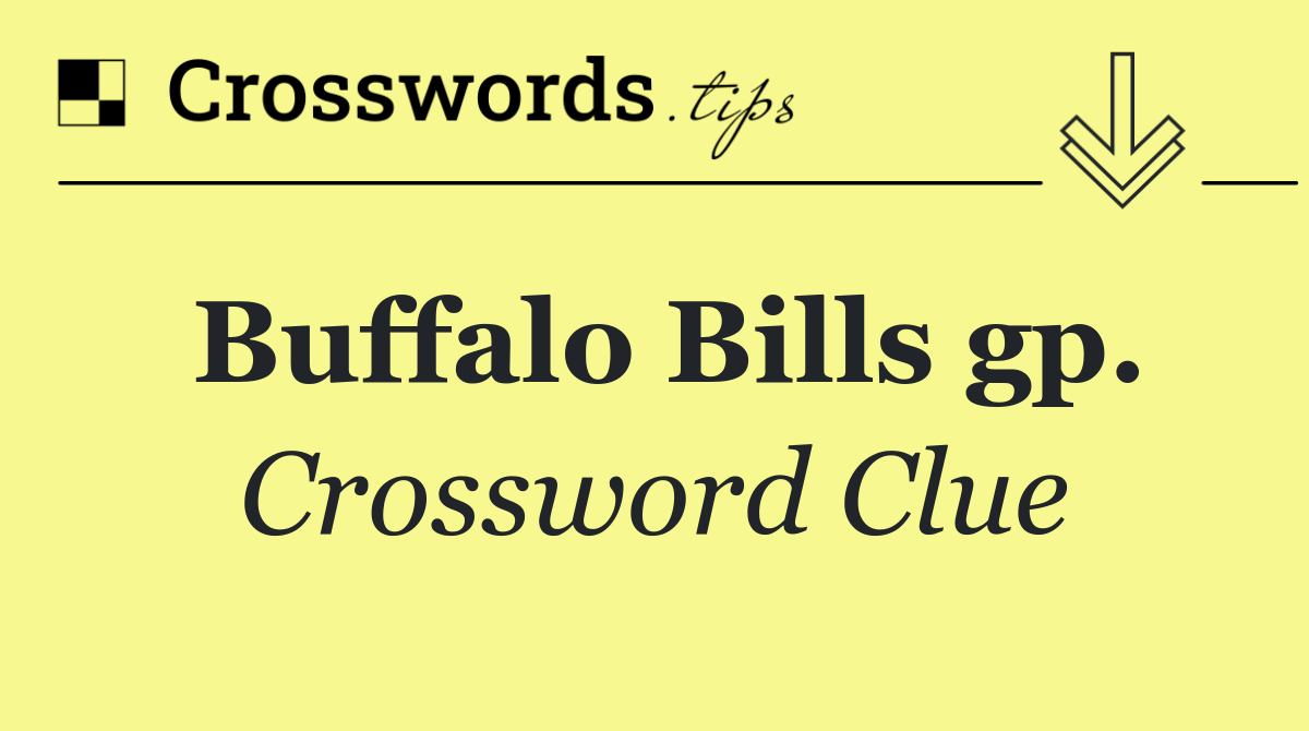 Buffalo Bills gp.