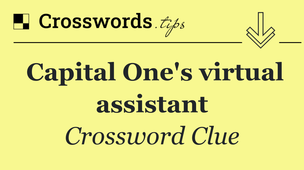 Capital One's virtual assistant
